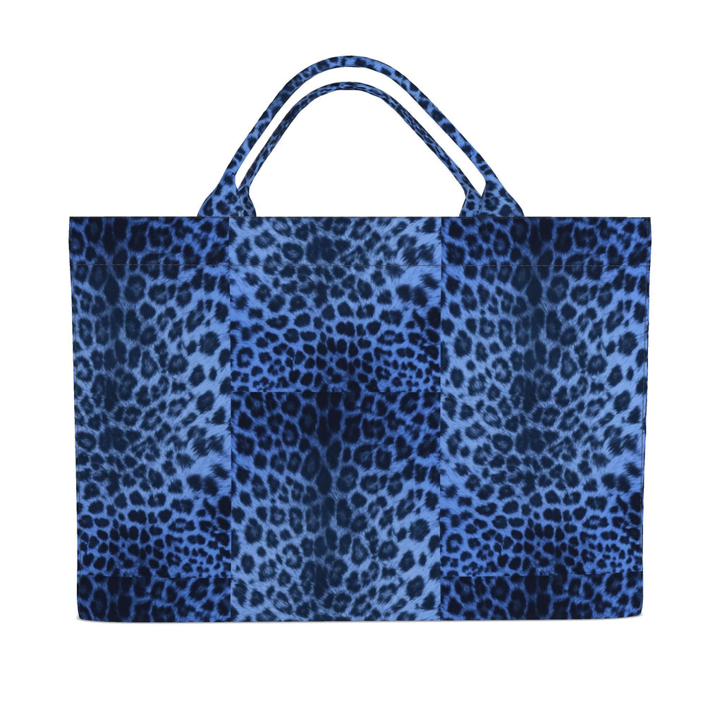 FerrariInspired Signature Blue LeopardCarryall Tote