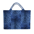 FerrariInspired Signature Blue LeopardCarryall Tote