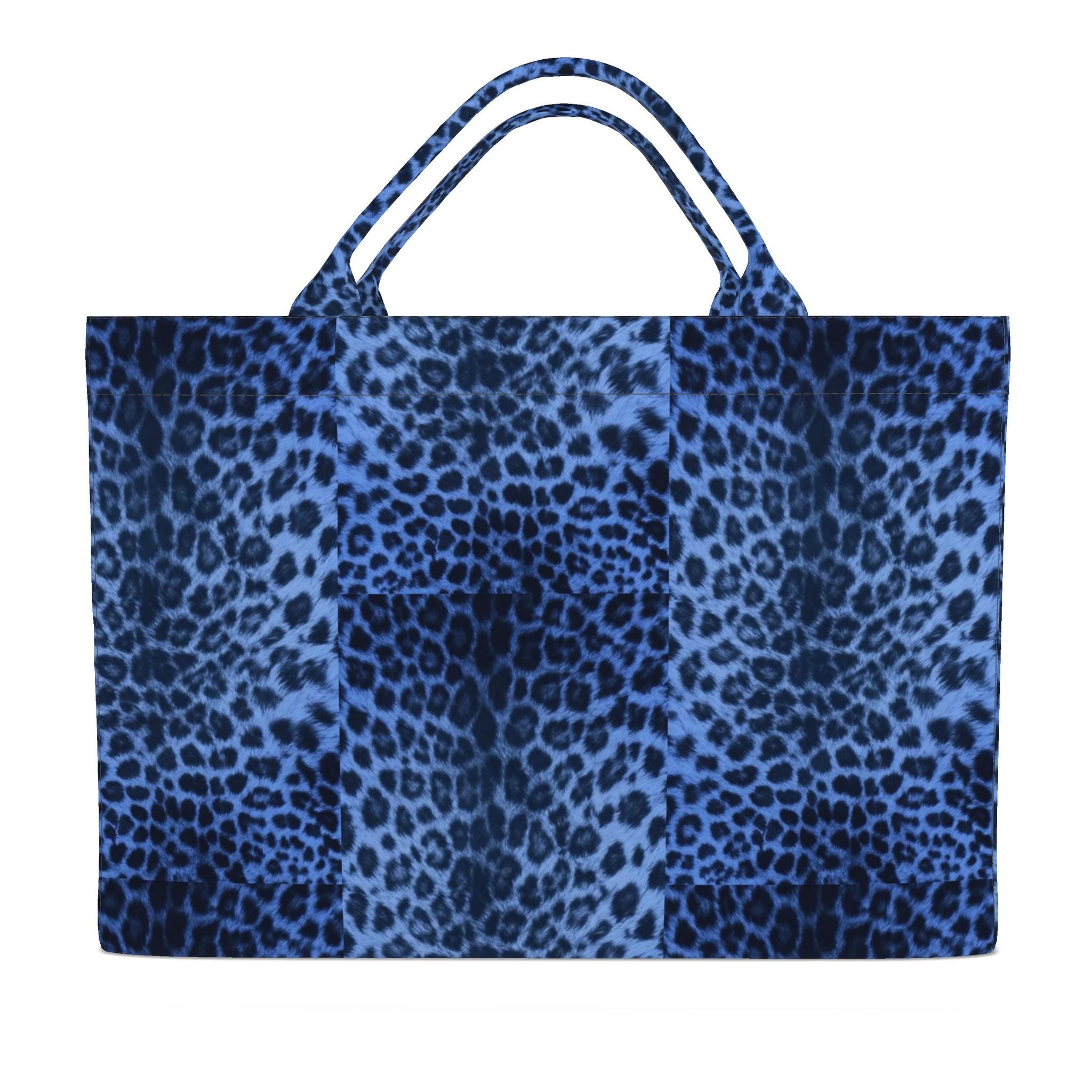 FerrariInspired Signature Blue LeopardCarryall Tote