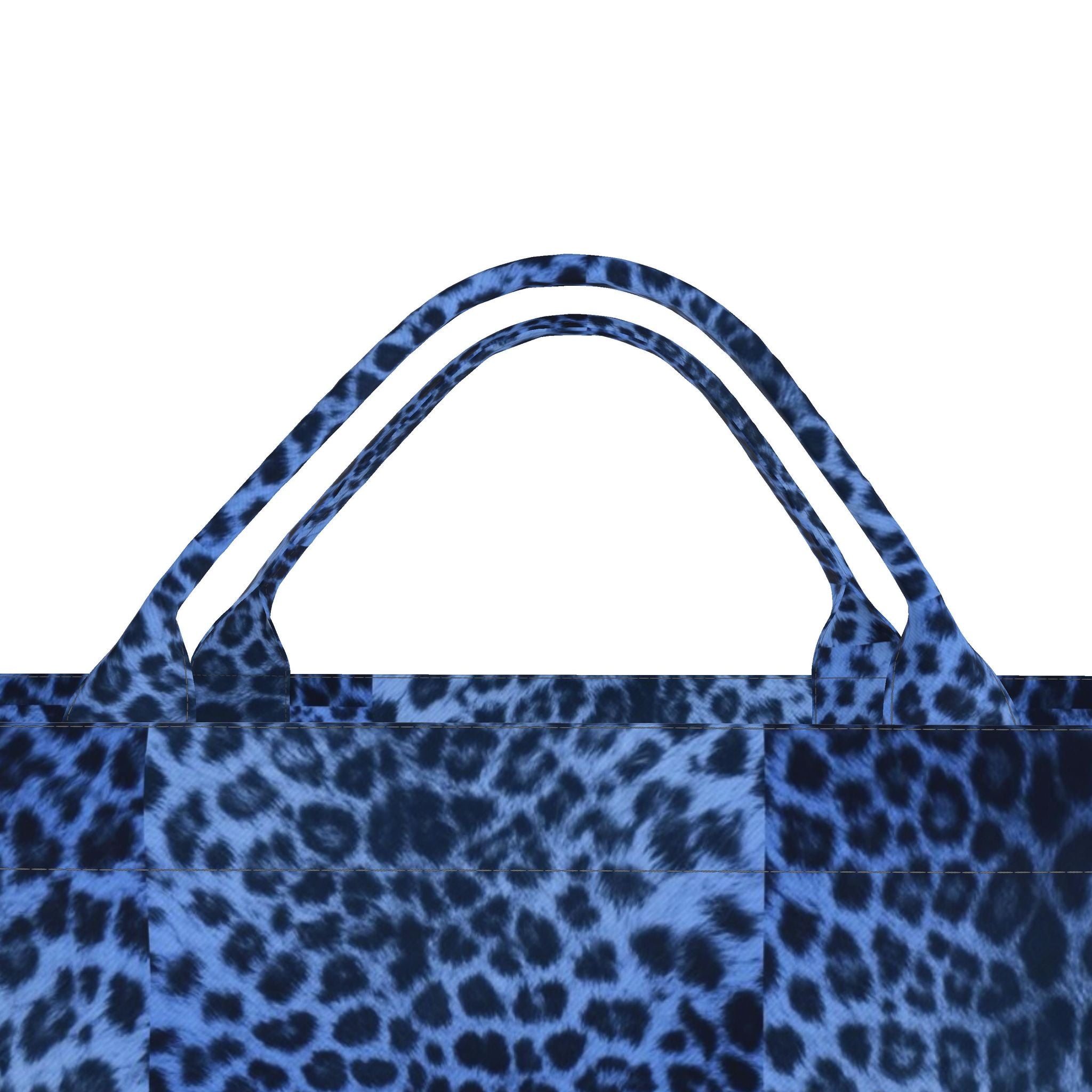 FerrariInspired Signature Blue LeopardCarryall Tote